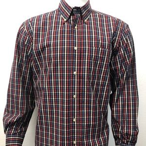 T HARRIS London Long Sleeve Plaid Shirt Large